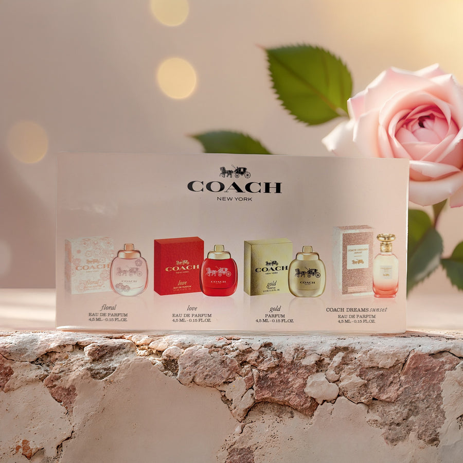 Coach 4 Set : Floral + Love + Gold + Dreams Sunset For Women