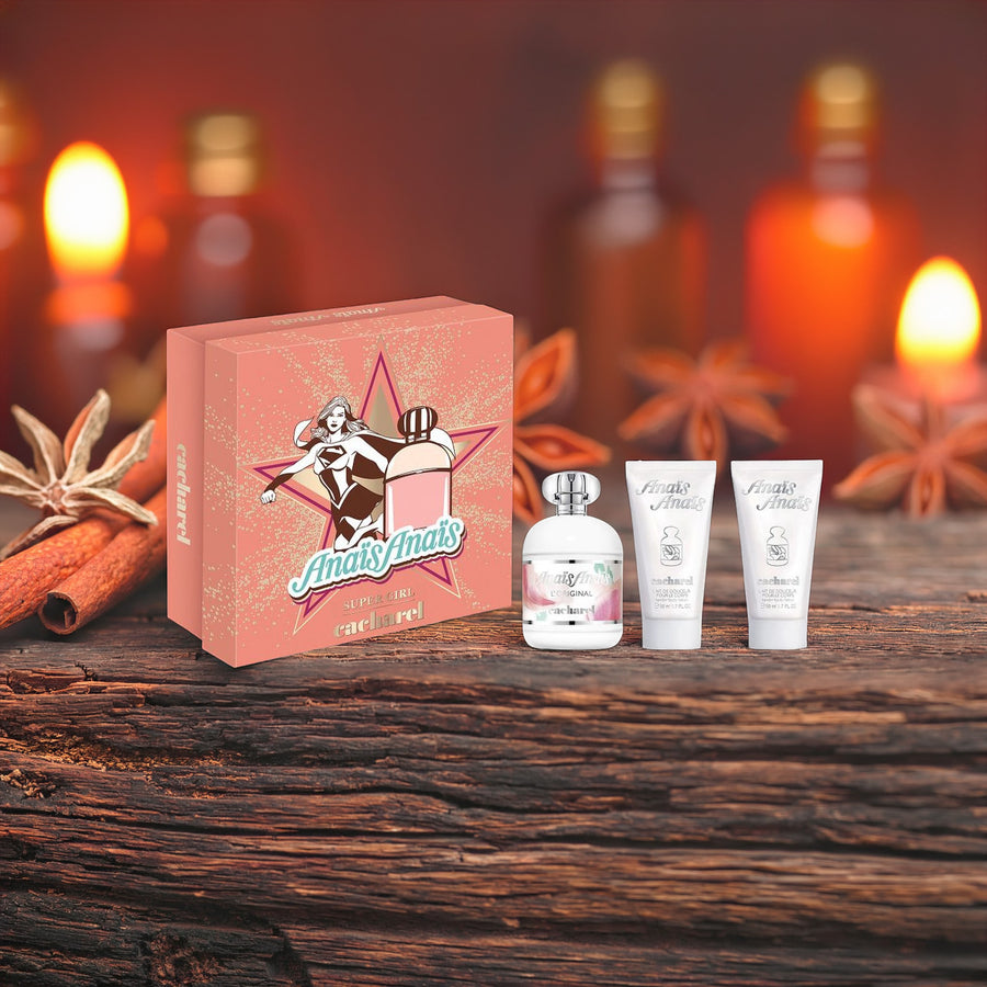 Cacharel Anais Anais 3 Pcs Set: 1 OZ Eau De Parfum Spray + 2 * 1.7 Body Lotion