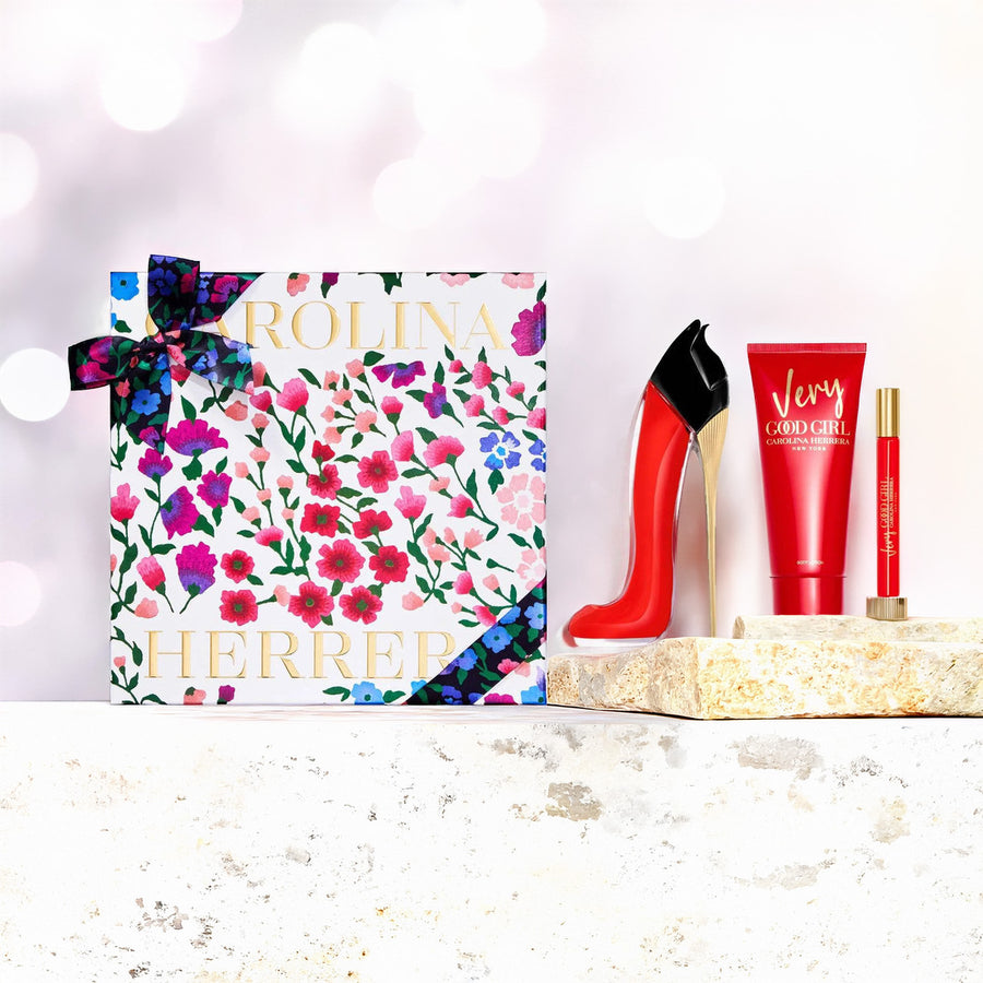 Carolina Herrera Very Good Girl 3 Pcs Set: 2.7 Eau De Parfum Spray + 0.34 Eau De Parfum Spray + 3.4 Body Lotion