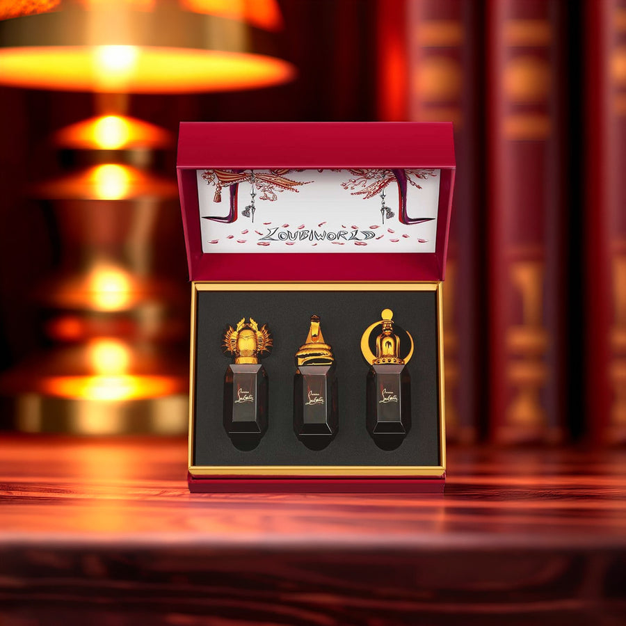 Christian Louboutin 3 * 9 ML Eau De Parfum Intense Mini Set: Loubcharme + Loubiprince + Loubiluna