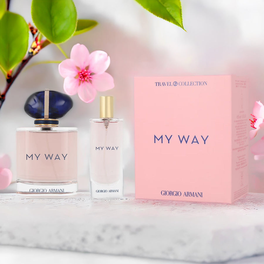 Giorgio Armani Armani My Way 2 Pcs Set For Women: 3 OZ Eau De Parfum + 0.5 Eau De Parfum