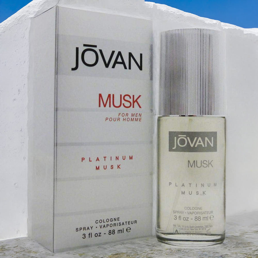 Jovan Platinum Musk For Men 3 oz Eau De Cologne Spray