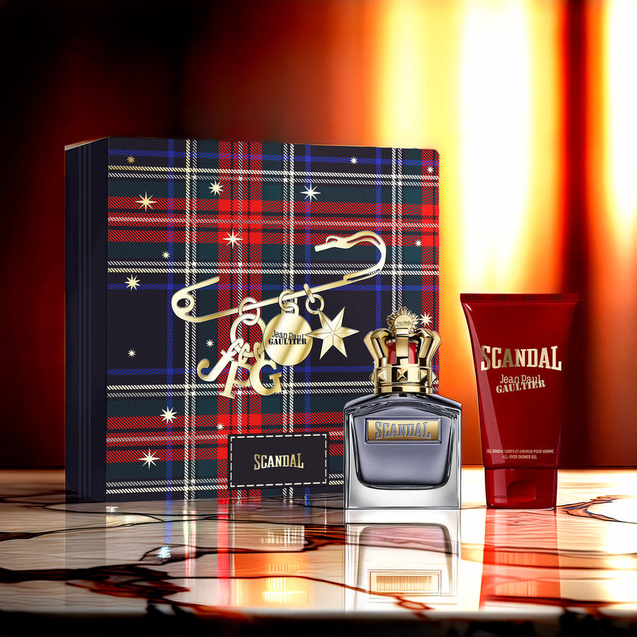 Jean Paul Gaultier Scandal 2 Pcs Set For Men: 3.4 Eau De Toilette Spray + 2.5 Shower Gel
