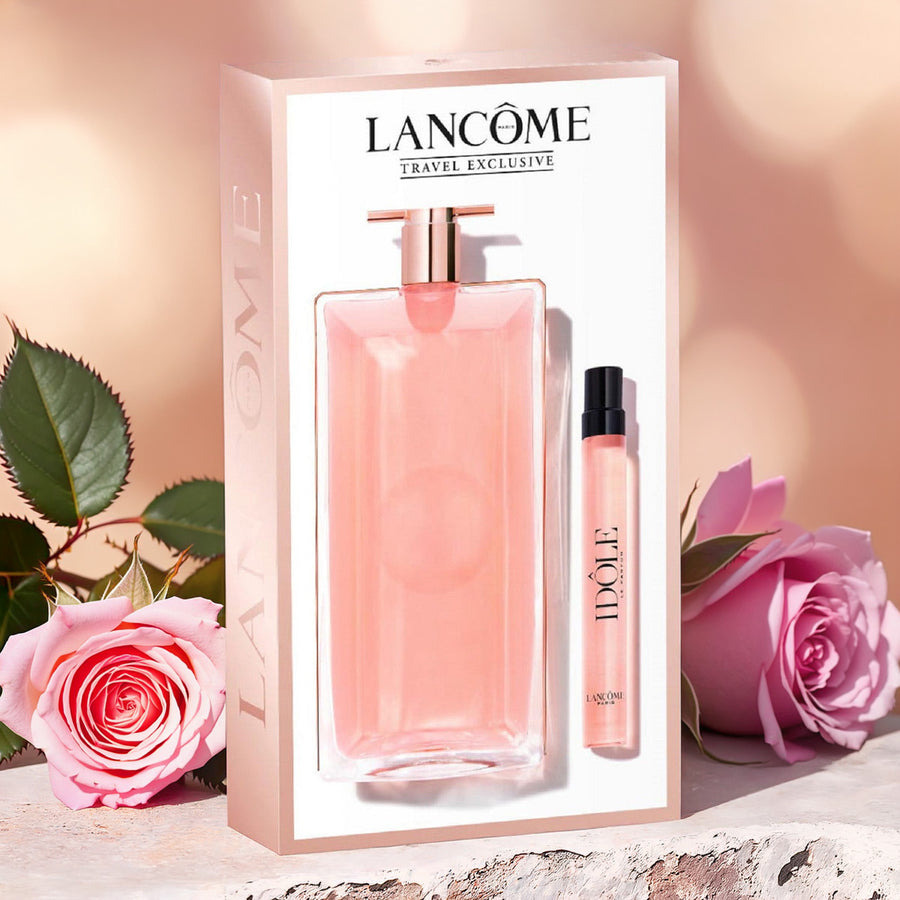 Lancome Idole 2 Pcs Set For Women: 3.4 L'Eau De Parfum Spray + 0.34 L'Eau De Parfum Spray
