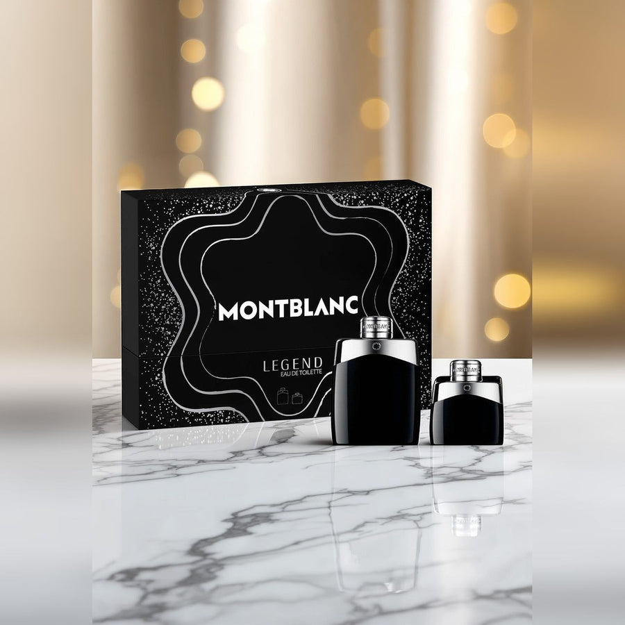 Mont Blanc Legend 2 Pcs Eau De Toilette Spray For Men: 3.3 Eau De Toilette Spray + 1 OZ Eau De Toilette Spray