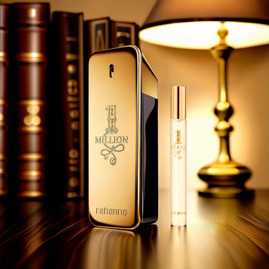 Paco Rabanne One Million 2 Pcs Set For Men: 6.8 Eau De Toilette Spray + 0.34 Eau De Toilette Spray
