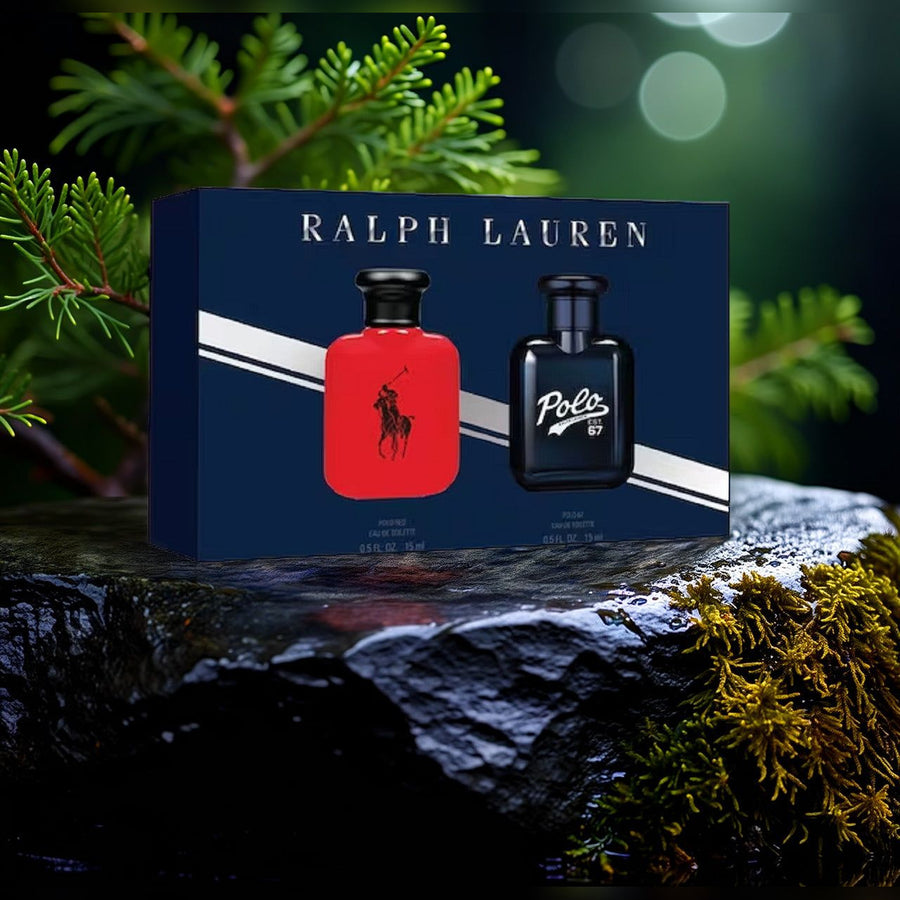 Ralph Lauren Polo 2 Pcs Set For Men: Polo Red 0.5 Eau De Toilette + Polo 67 0.5 Eau De Toilette