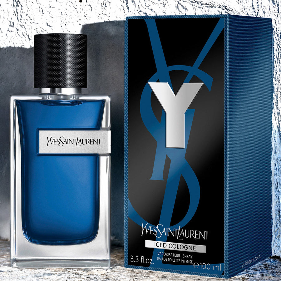 Yves Saint Laurent Y Iced Cologne For Men 3.3 oz Eau De Toilette Intense Spray