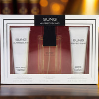 Alfred Sung 3 Piece Set: 3.4 oz Eau de Toilette + Lotion + Gel For Women