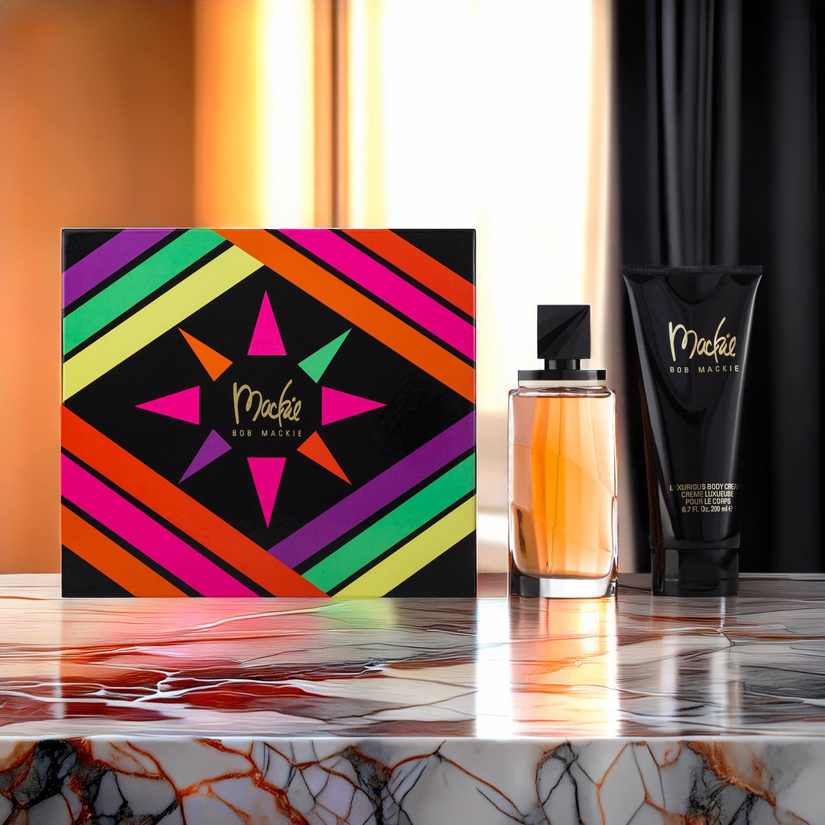 Bob Mackie 2 Set: Body Cream For Women 3.4 oz Eau De Toilette Spray