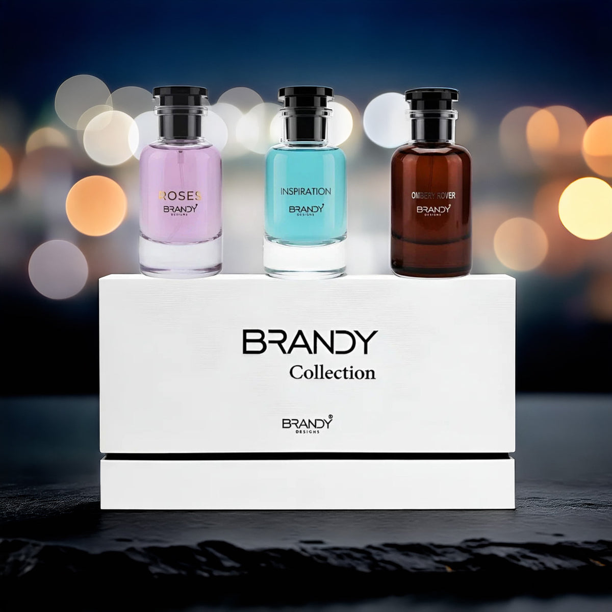 Brandy Designs 3 Set: Ombery Rover + Inspiration + Roses 1.7 oz Eau De Parfum Spray