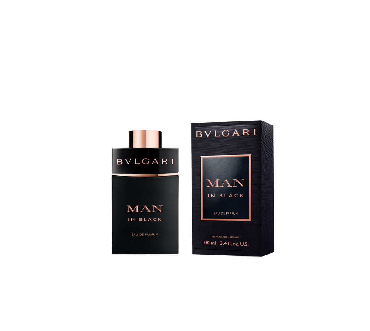 Bvlgari Man In Black 3.4 oz Eau De Parfum Spray Refillable