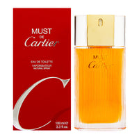Cartier Must For Women 3.4 oz Eau De Toilette Spray