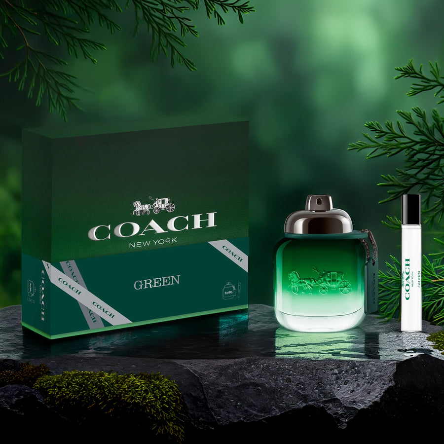 Coach Green 2 Set For Men 2 oz Eau De Toilette Spray