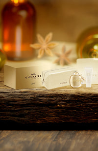 Coach Gold 3 Set: Body Lotion + Pouch For Women 3 oz Parfum Spray