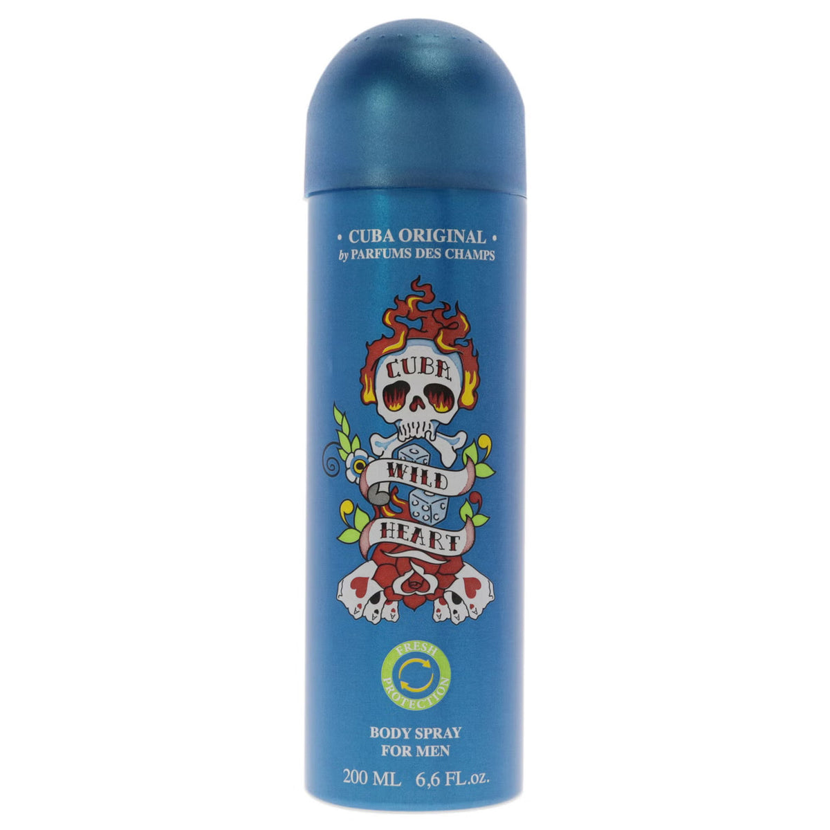 Cuba Wild Heart For Men 6.6 oz Body Spray