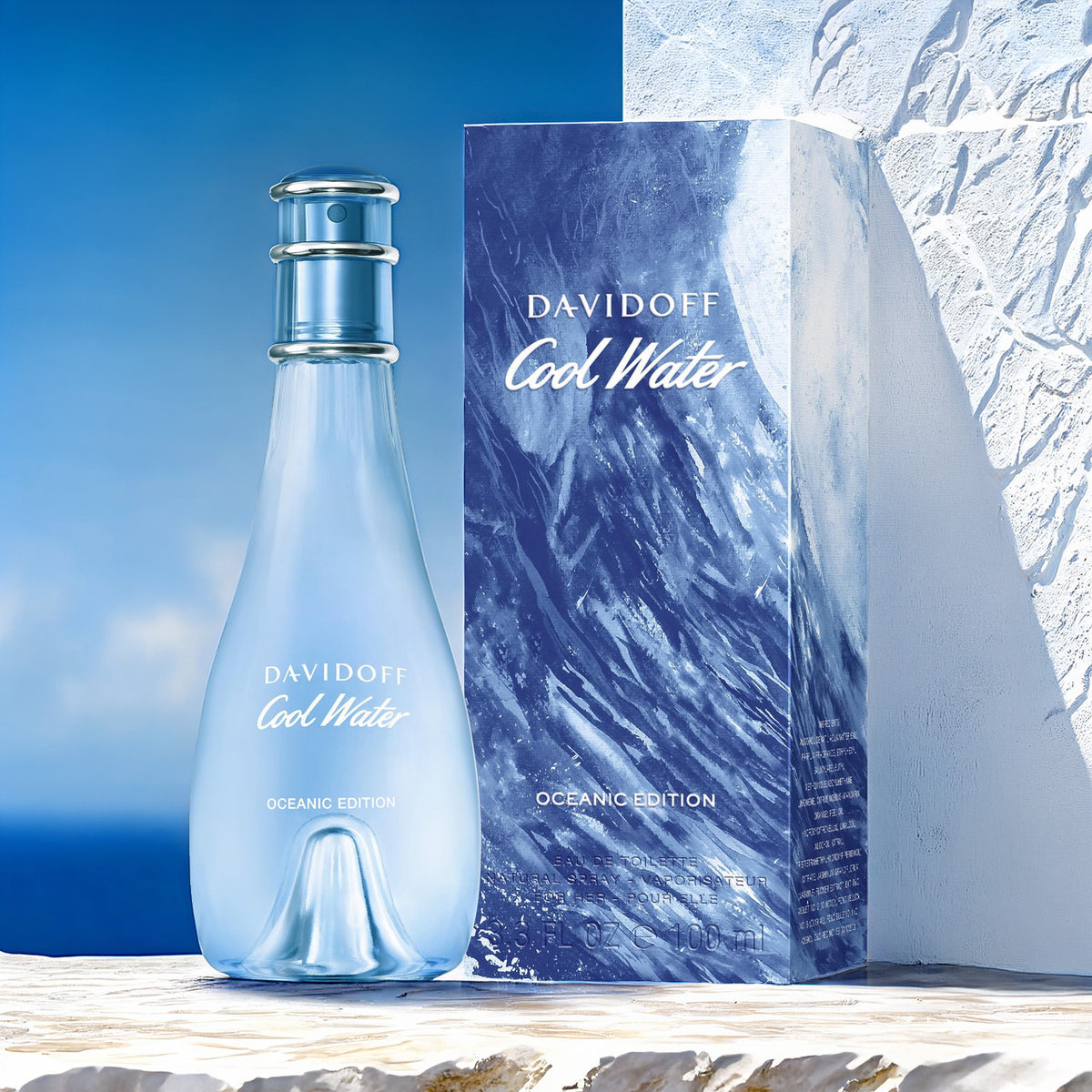 Davidoff Coolwater Oceanic Edition For Women 3.3 oz Eau De Toilette Spray
