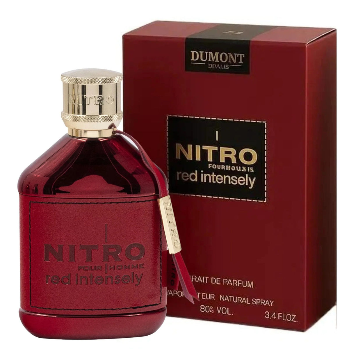 Dumont Paris Nitro Red Intensely Dumont Paris Pour Homme For Men 3.4 oz Parfum Spray