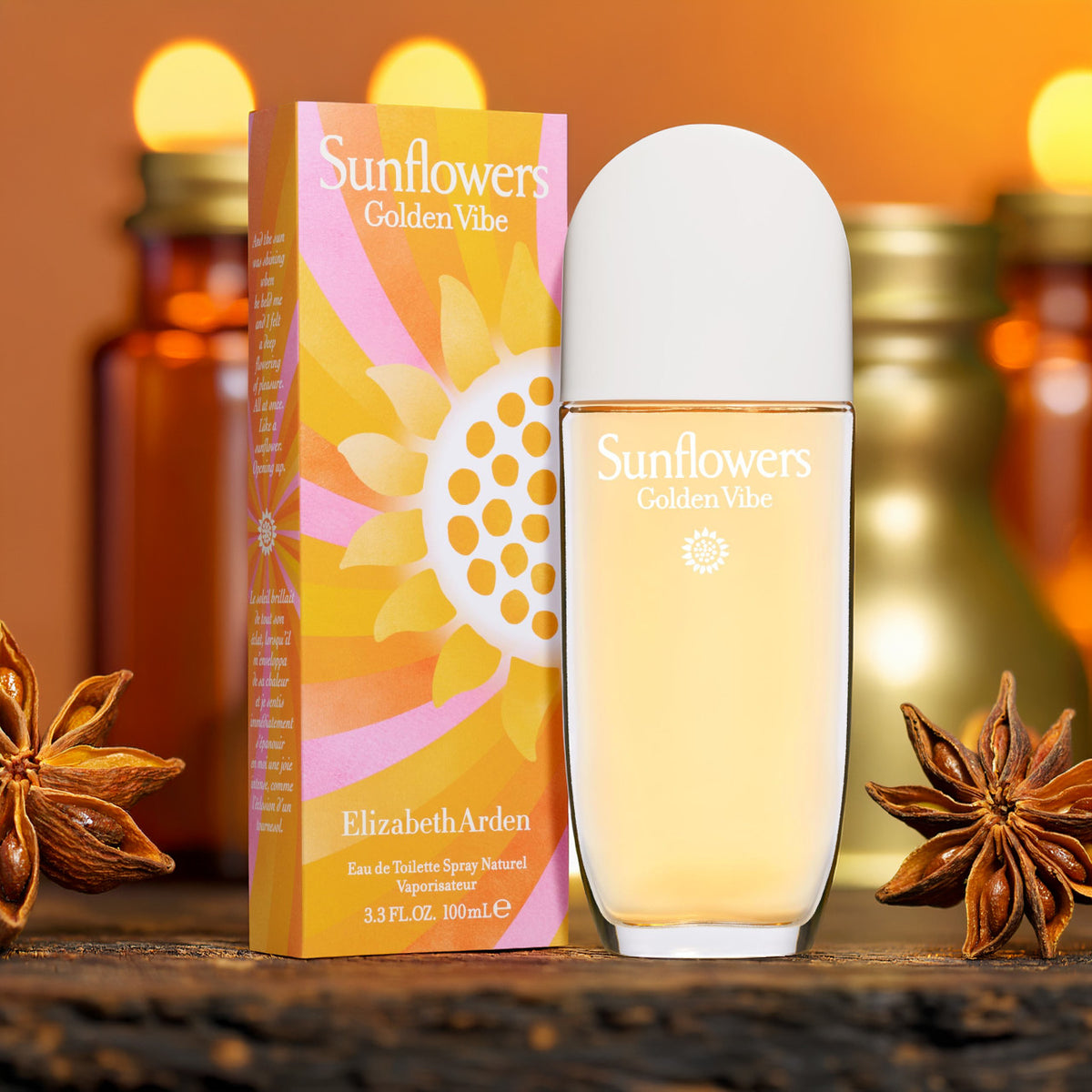 Elizabeth Arden Sunflowers Golden Vibe 3.3 oz For Women Eau De Toilette Spray