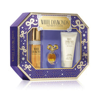 Elizabeth Taylor White Diamonds 3 Pcs Set For Women: 1 OZ Eau De Toilette Spray + 1.7 Body Lotion + 3.7 ML Parfum Mini