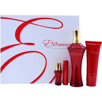 Eva Longoria Evamour Eva Longoria 4 Pcs Set For Women: 3.4 Eau De Parfum Spray + 3 OZ Shower Gel + 0.25 Eau De Parfum Rollerball + 0.25 Eau De Parfum Spray