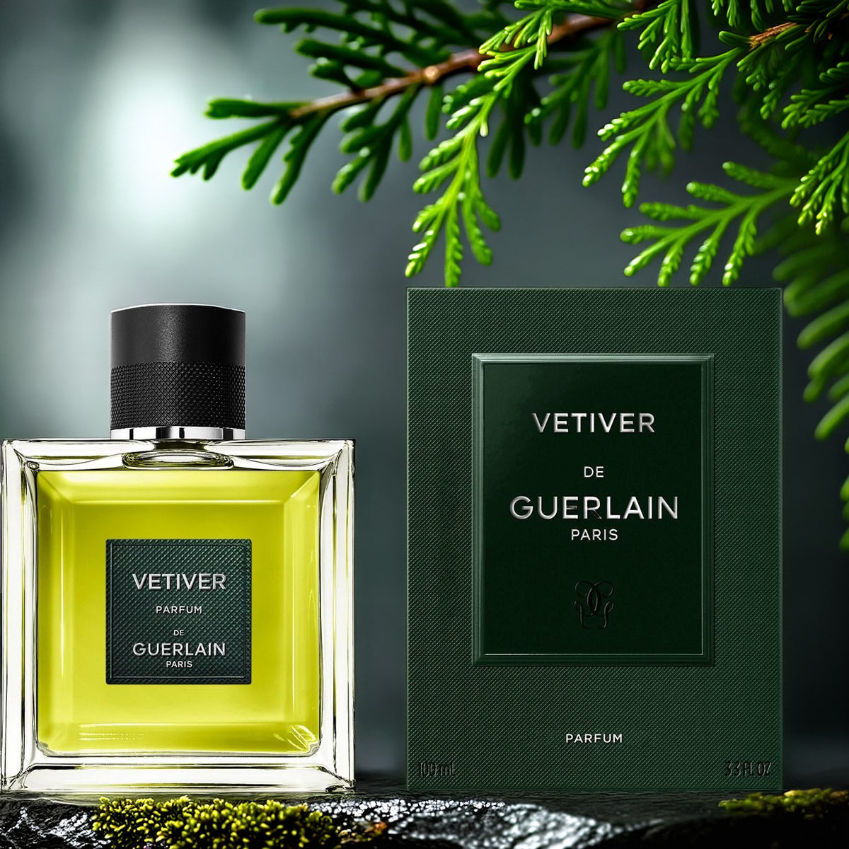 Guerlain Vetiver For Men 3.3 oz Parfum Spray