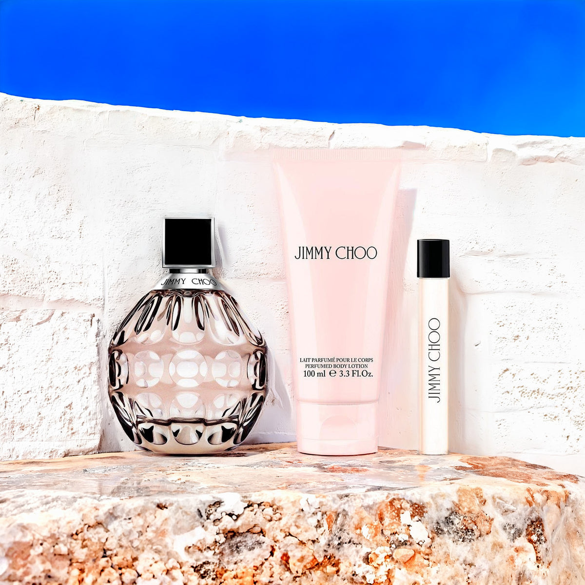 Jimmy Choo 3 Set: Body Lotion 3.3 oz For Women Eau De Parfum Spray