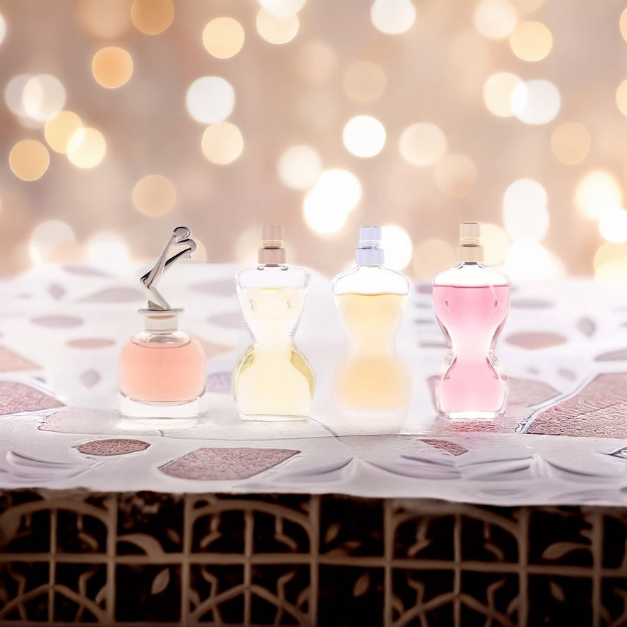 Jean Paul Gaultier 4 Set : Divine + Classique + La Belle + Scandal For Women 6 ml Eau De Parfum
