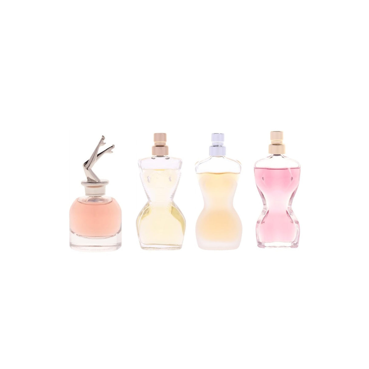 Jean Paul Gaultier 4 Set : Divine + Classique + La Belle + Scandal For Women 6 ml Eau De Parfum