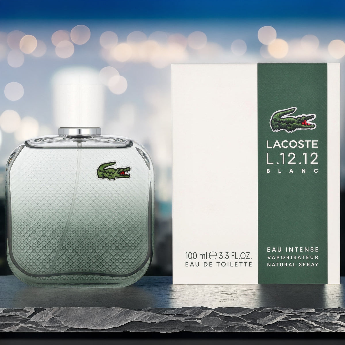 Lacoste L.12.12 Blanc Eau Intense For Men 3.3 oz Eau De Toilette Spray