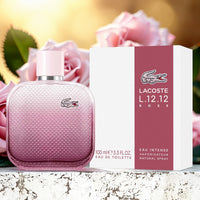 Lacoste L.12.12 Rose Eau Intense 3.3 oz For Women Eau De Toilette Spray