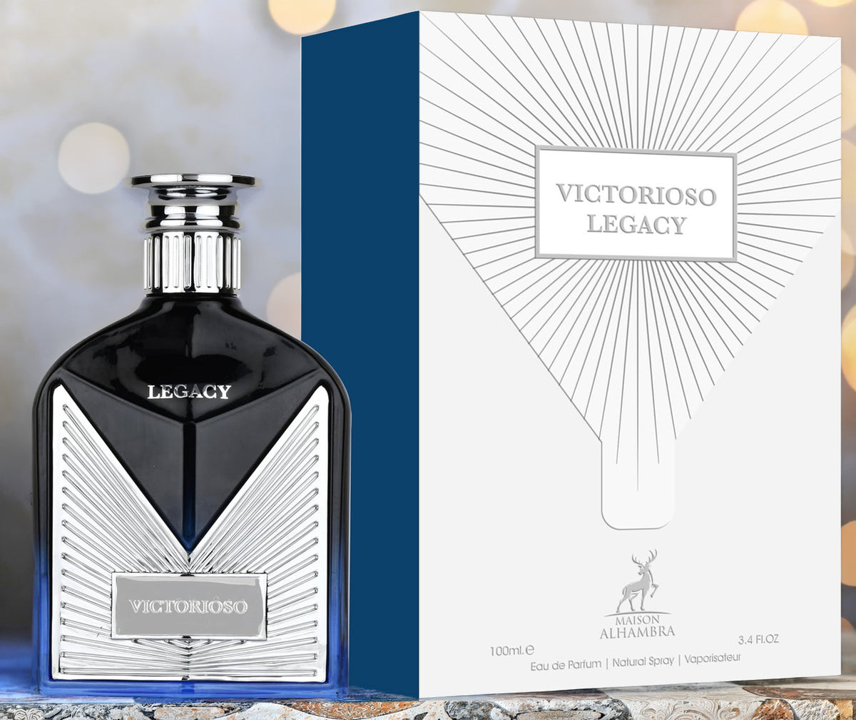 Alhambra Victorioso Legacy For Men 3.4 oz Eau De Parfum Spray