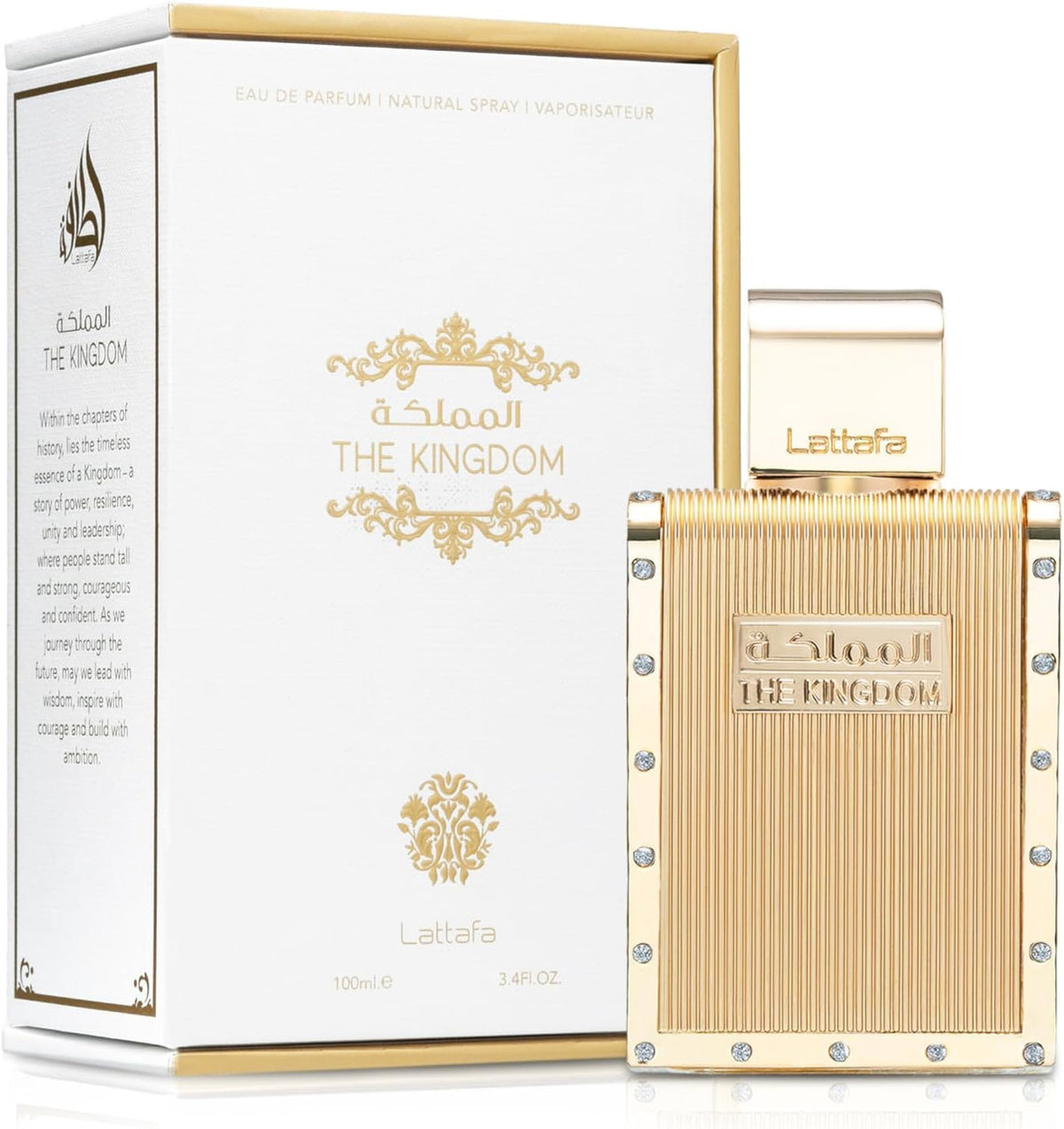 Lattafa The Kingdom For Men 3.4 oz Eau De Parfum Spray