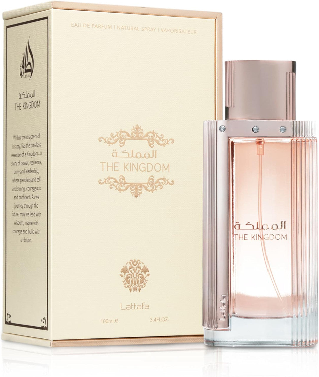 Lattafa The Kingdom For Women 3.4 oz Eau De Parfum Spray