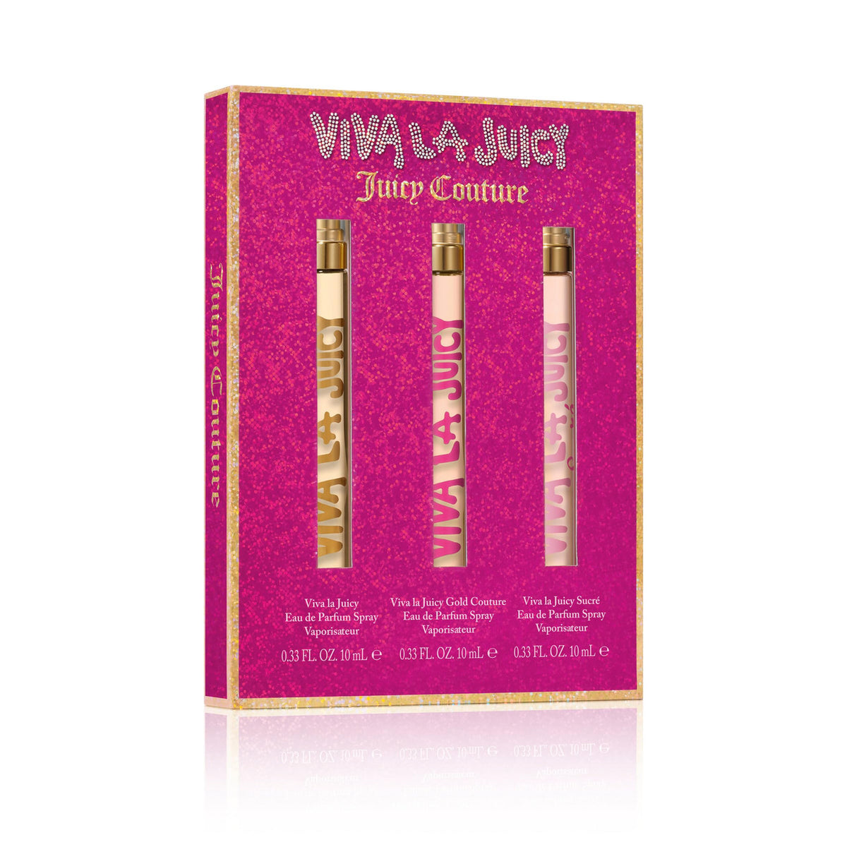 Juicy Couture 3 Set : Viva La Juicy + Viva La Juicy Gold Couture + Viva La Juicy Sucre For Women Eau De Parfum Spray