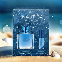 Nautica Midnight Voyage 2 Piece Set: 1.6 oz Eau de Toilette + 0.23 oz Eau de Toilette For Men