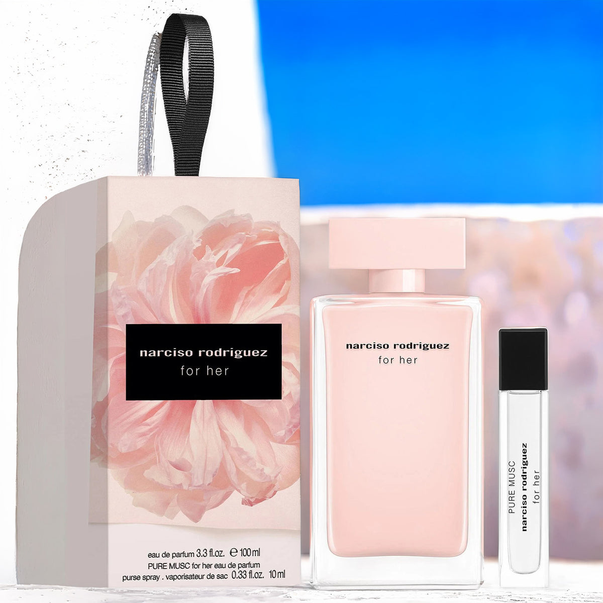 Narciso Rodriguez For Her 2 Set: Pure Musc For Women 3.3 oz Eau De Parfum Spray