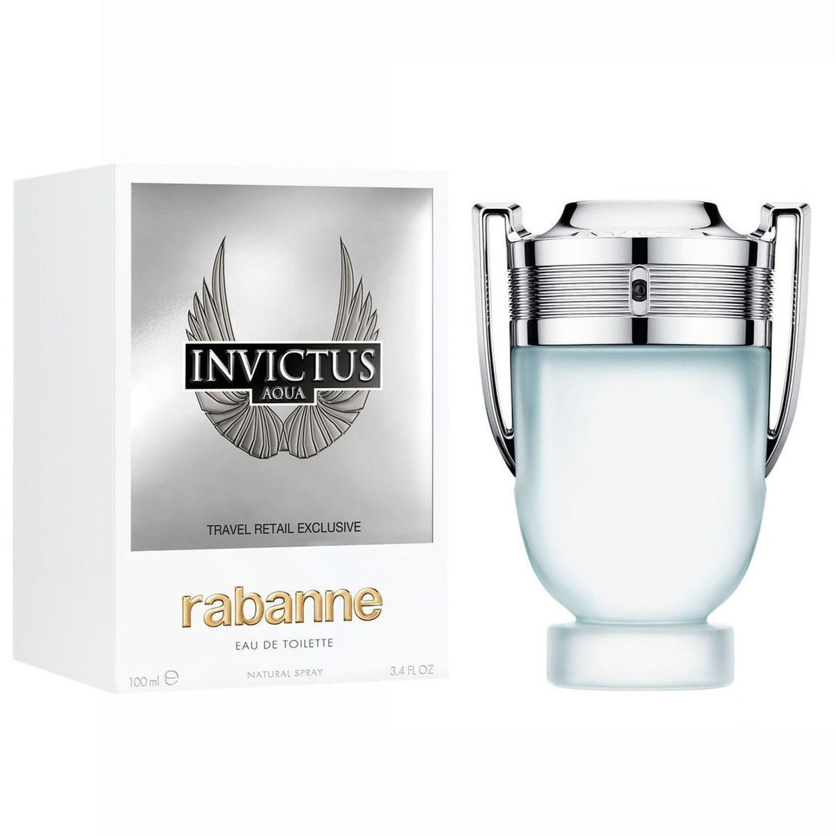 Paco Rabanne Invictus Aqua For Men 3.4 oz Eau De Toilette Spray