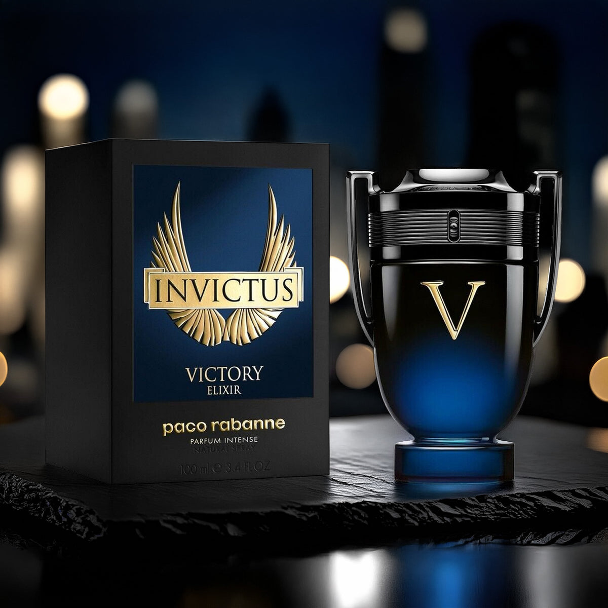 Paco Rabanne Invictus Victory Elixir Intense For Men 3.4 oz Parfum Spray