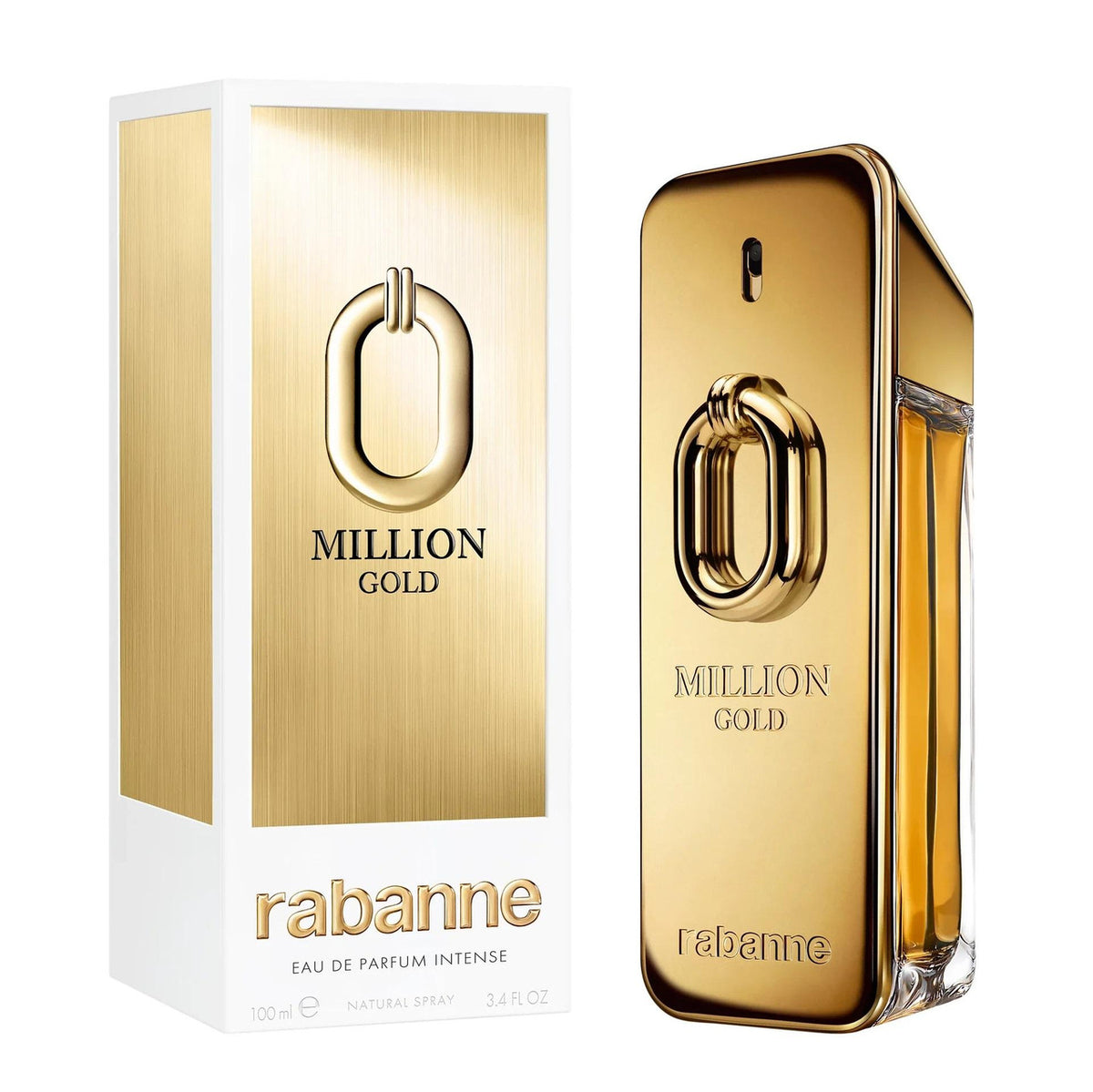 Paco Rabanne Million Gold For Men 3.4 oz Eau De Parfum Intense Spray