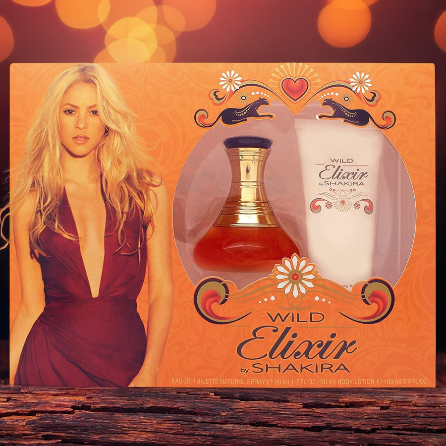 Shakira Wild Elixir 2 Set: 3.4 Silky Body Lotion (window Box) For Women