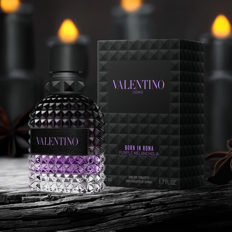 Valentino Uomo Born In Roma Purple Melancholia For Men 1.7 oz Eau De Toilette Spray