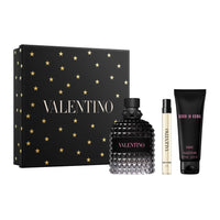 Valentino Uomo Born In Roma 3 Set: Shower Gel For Men 3.4 oz Eau De Toilette Spray