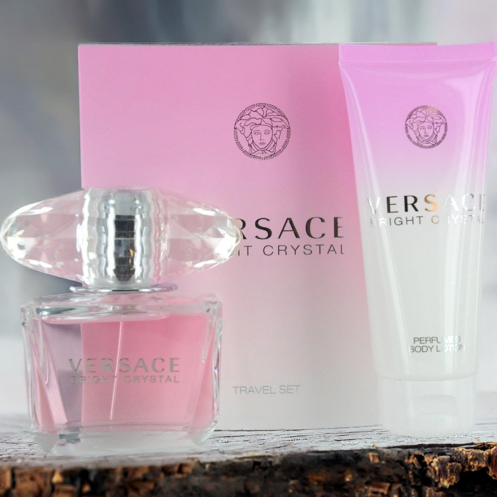 Versace Bright Crystal 2 Set: Body Lotion For Women 3 oz