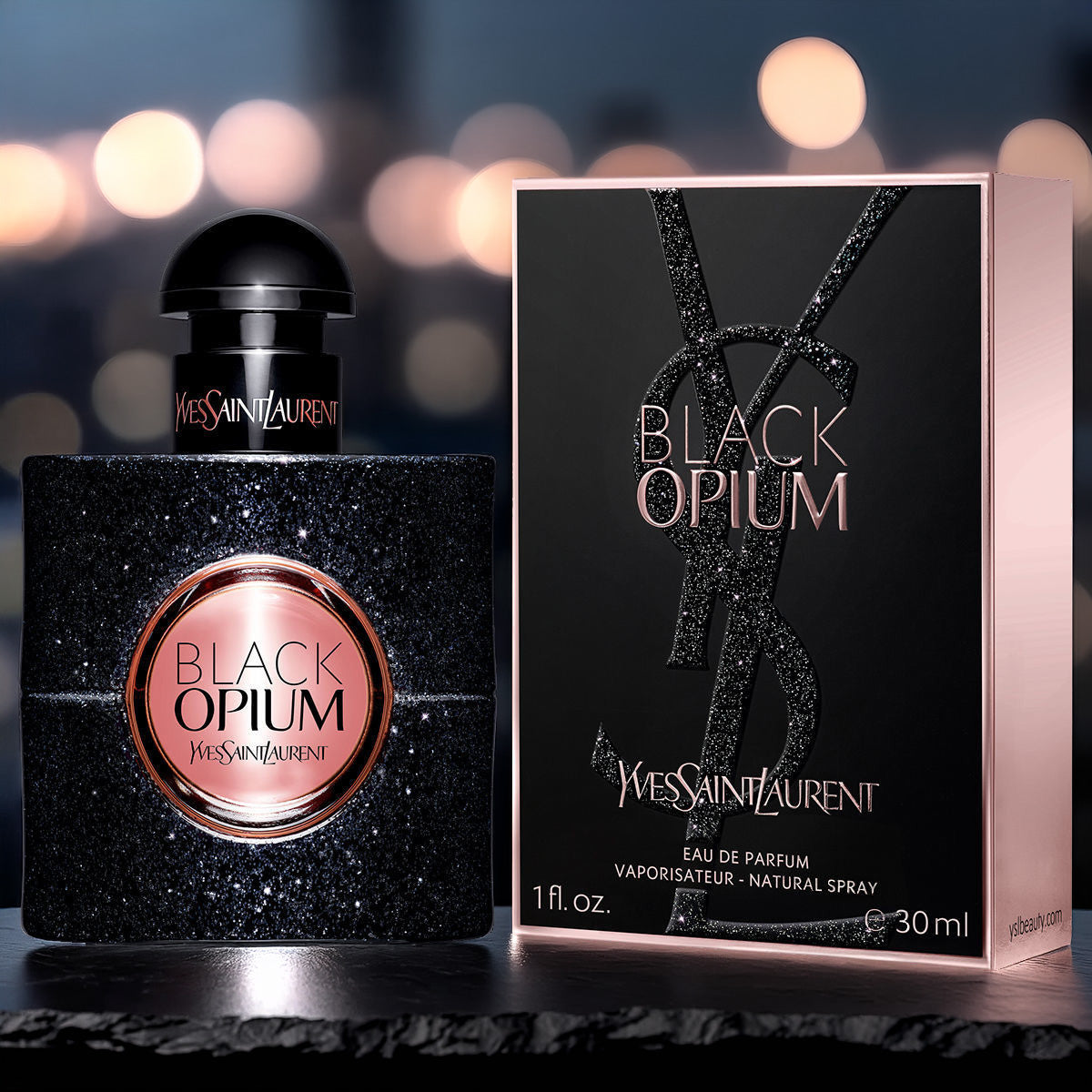 Yves Saint Laurent YSL Black Opium For Women 1 oz Eau De Parfum Spray
