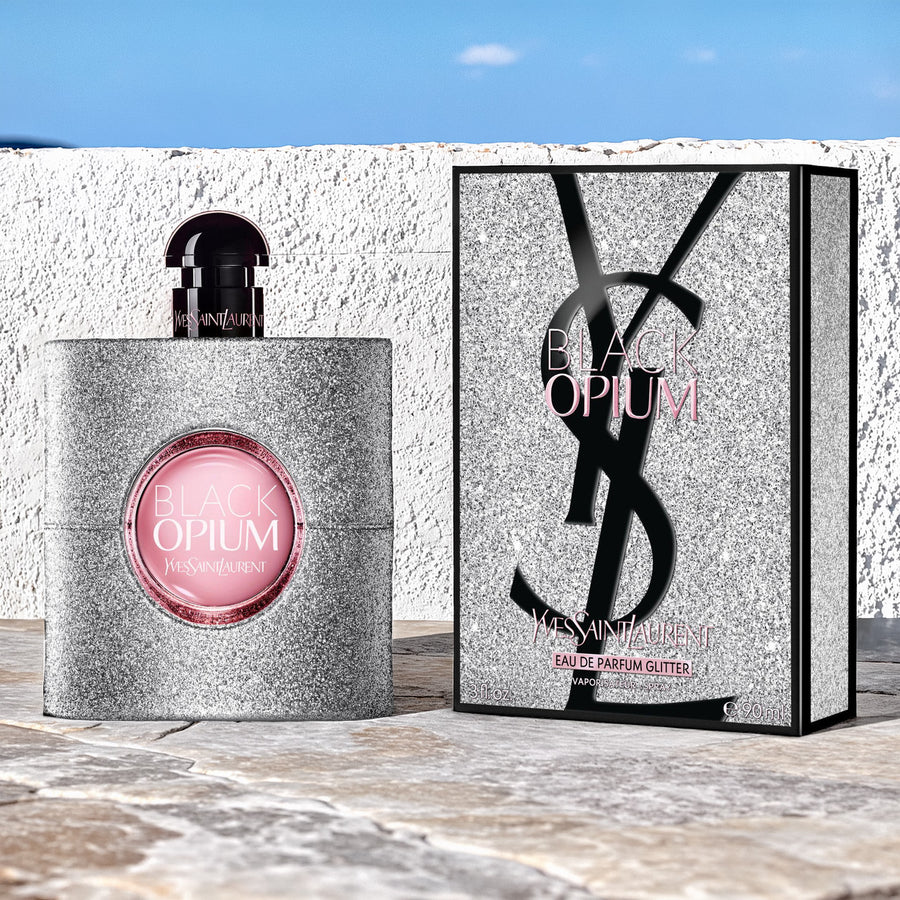 Yves Saint Laurent YSL Black Opium Glitter For Women 3 oz Eau De Parfum Spray