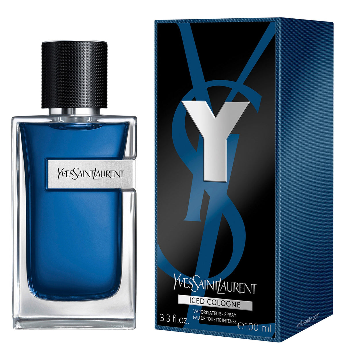 Yves Saint Laurent Y Iced Cologne For Men 3.3 oz Eau De Toilette Intense Spray