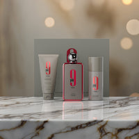 Afnan 9 Pm Rebel 3 Pcs Set For Men: 3.4 Eau De Parfum Spray + 5 OZ Shower Gel + 5 OZ Perfume Spray
