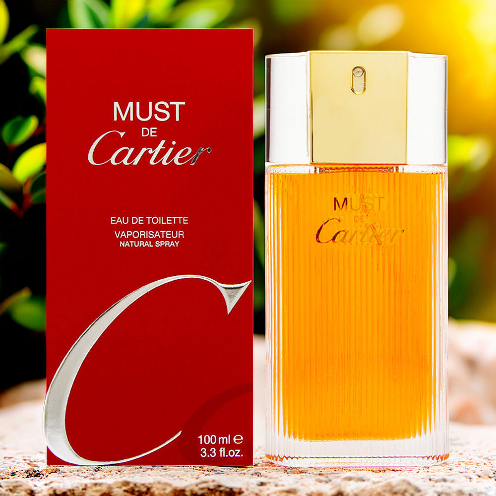 Cartier Must For Women 3.4 oz Eau De Toilette Spray