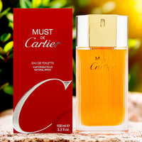 Cartier Must For Women 3.4 oz Eau De Toilette Spray